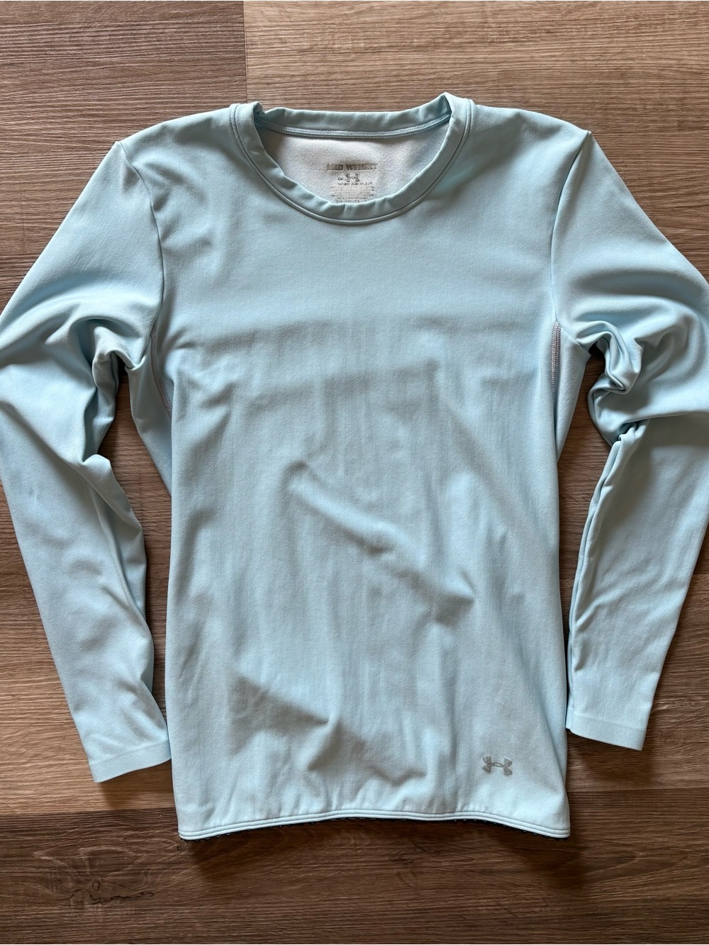 Under Armour ColdGear Light Blue Crew Neck Top SM